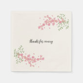 Elegant Custom Wedding Napkin Serviette (Vorderseite)