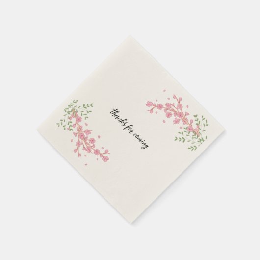 Elegant Custom Wedding Napkin Serviette (Ecke)
