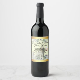 Elegant Custom Wine Bottle Labels for Weddings Weinetikett