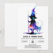 Elegant Custom Wizardry Birthday Einladung (Vorne/Hinten)