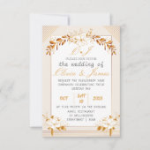 Elegant Customizable Wedding RSVP Card (Vorderseite)
