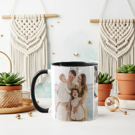 Elegant customized family collage mug tasse