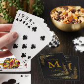 Elegant Customized Monogrammed Playing Cards Spielkarten (In Situ)