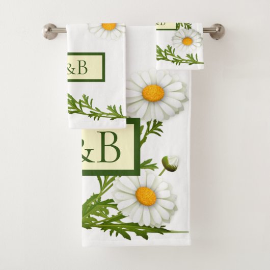 Elegant Cut Daisies Badhandtuch Set (Insitu)