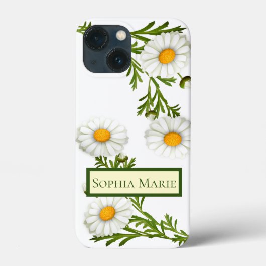 Elegant Cut Daisies Case-Mate iPhone Hülle (Rückseite)
