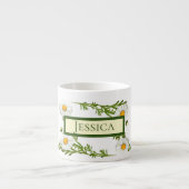 Elegant Cut Daisies Espressotasse (Vorderseite)