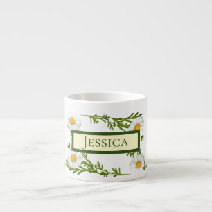 Elegant Cut Daisies Espressotasse