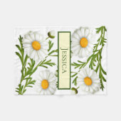 Elegant Cut Daisies Fleecedecke (Vorderseite (Horizontal))