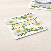Elegant Cut Daisies Rechteckiger Pappuntersetzer (angewinkelt)