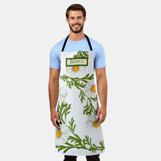 Elegant Cut Daisies Schürze (Getragen)