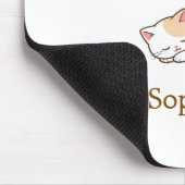Elegant Cute Cat Lover Trendy Classy Stylish  Mousepad (Ecke)