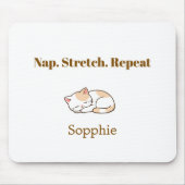 Elegant Cute Cat Lover Trendy Classy Stylish  Mousepad (Vorne)