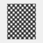 Elegant Cute Gingham Check Fleece Blanket (Vorderseite)