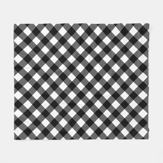 Elegant Cute Gingham Check Fleece Blanket (Vorderseite (Horizontal))