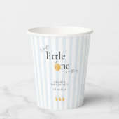 Elegant Cute Lemon Citrus Baby Shower Pappbecher (Rückseite)