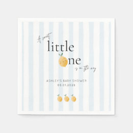 Elegant Cute Lemon Citrus Baby Shower Serviette