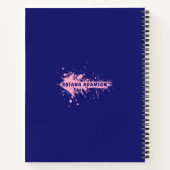 Elegant, Cute Recipe Journal (Pink & Indigo Blue)  Notizblock (Rückseite)