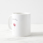 Elegant Cute Sophisticated Named Romantic Floral Kaffeetasse (Vorderseite Links)