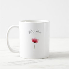 Elegant Cute Sophisticated Named Romantic Floral  Kaffeetasse