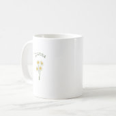 Elegant Cute Sophisticated Named Romantic Floral  Kaffeetasse (Vorderseite Links)