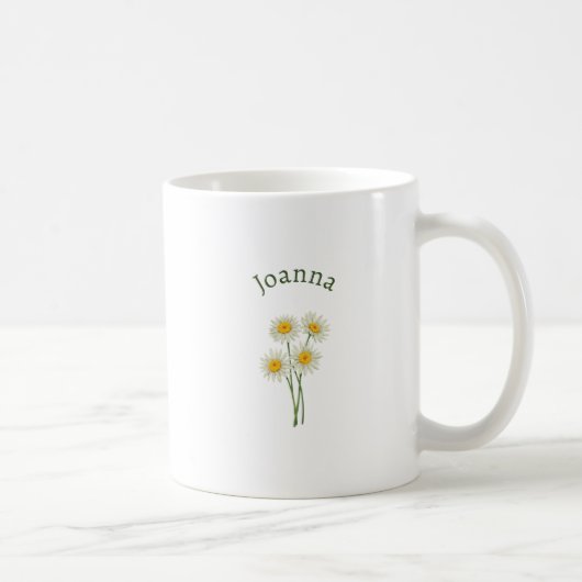 Elegant Cute Sophisticated Named Romantic Floral  Kaffeetasse (Rechts)
