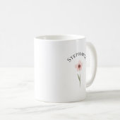 Elegant Cute Sophisticated Named Romantic Floral Kaffeetasse (VorderseiteRechts)