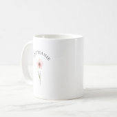Elegant Cute Sophisticated Named Romantic Floral Kaffeetasse (Vorderseite Links)