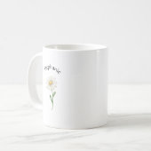 Elegant Cute Sophisticated Named Romantic Floral  Kaffeetasse (Vorderseite Links)