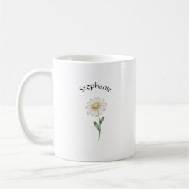 Elegant Cute Sophisticated Named Romantic Floral  Kaffeetasse