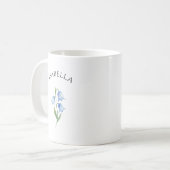 Elegant Cute Sophisticated Named Romantic Floral Kaffeetasse (Vorderseite Links)