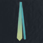 Elegant Cyan Green Colorful Ombre Gradient Krawatte<br><div class="desc">Elegante zyanengrüne farbige Ombre Gradient Halsbinde. Matching-Elemente verfügbar.</div>