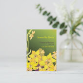 Elegant Daffodils Angesagt Fashion Visitenkarte (Stehend Vorderseite)