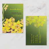 Elegant Daffodils Angesagt Fashion Visitenkarte (Vorne/Hinten)