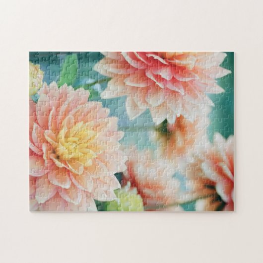 Elegant Dahlia Blume Puzzle (Horizontal)