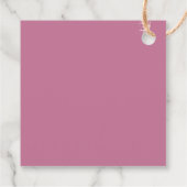 Elegant Dahlia Florals Vielen Dank Geschenkanhänger (Rückseite)