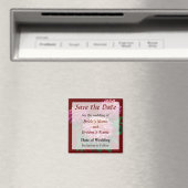 Elegant Dahlia Kidds Climax Save the Date Magnet (In Situ (Geschirrspüler))