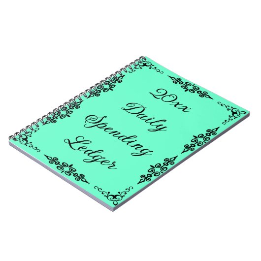 Elegant Daily Spending Ledger Budget Notebook Notizblock (Linke Seite)