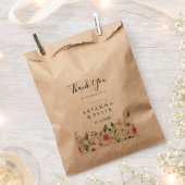 Elegant Dainty Autumn floral Vielen Dank für Ihre Geschenktütchen (Ausgeschnitten)