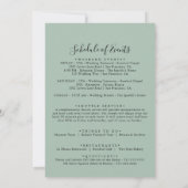 Elegant Dainty Floral Wedding Welcome Letter (Rückseite)
