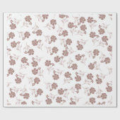 Elegant Dainty Florals Wrapping Paper Sheets Geschenkpapier (Flach)