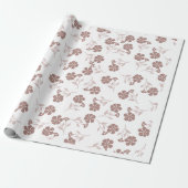 Elegant Dainty Florals Wrapping Paper Sheets Geschenkpapier (Ungerollt)