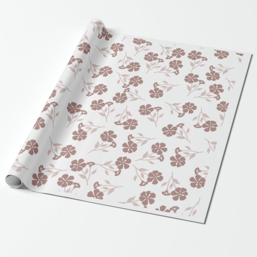 Elegant Dainty Florals Wrapping Paper Sheets Geschenkpapier (Ungerollt)