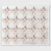Elegant Dainty Florals Wrapping Paper Sheets Geschenkpapier (Flach)