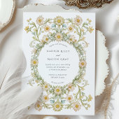 Elegant Daisies Garden Wedding Einladung