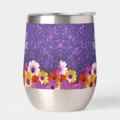 Elegant Daisies mit Lila Glitzer Hochzeit (Links)