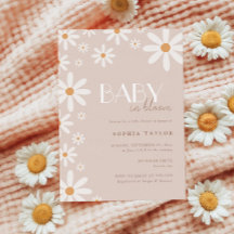 Elegant Daisy Baby in Bloom Baby Shower