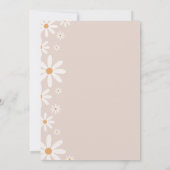 Elegant Daisy Baby in Bloom Baby Shower Einladung (Rückseite)