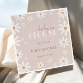 Elegant Daisy Baby in Bloom Baby Shower Serviette