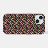 Elegant Daisy Blume Pattern iPhone 15 Hülle (Rückseite (Horizontal))