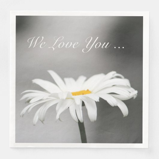 Elegant Daisy Blume Serviette (Vorderseite)